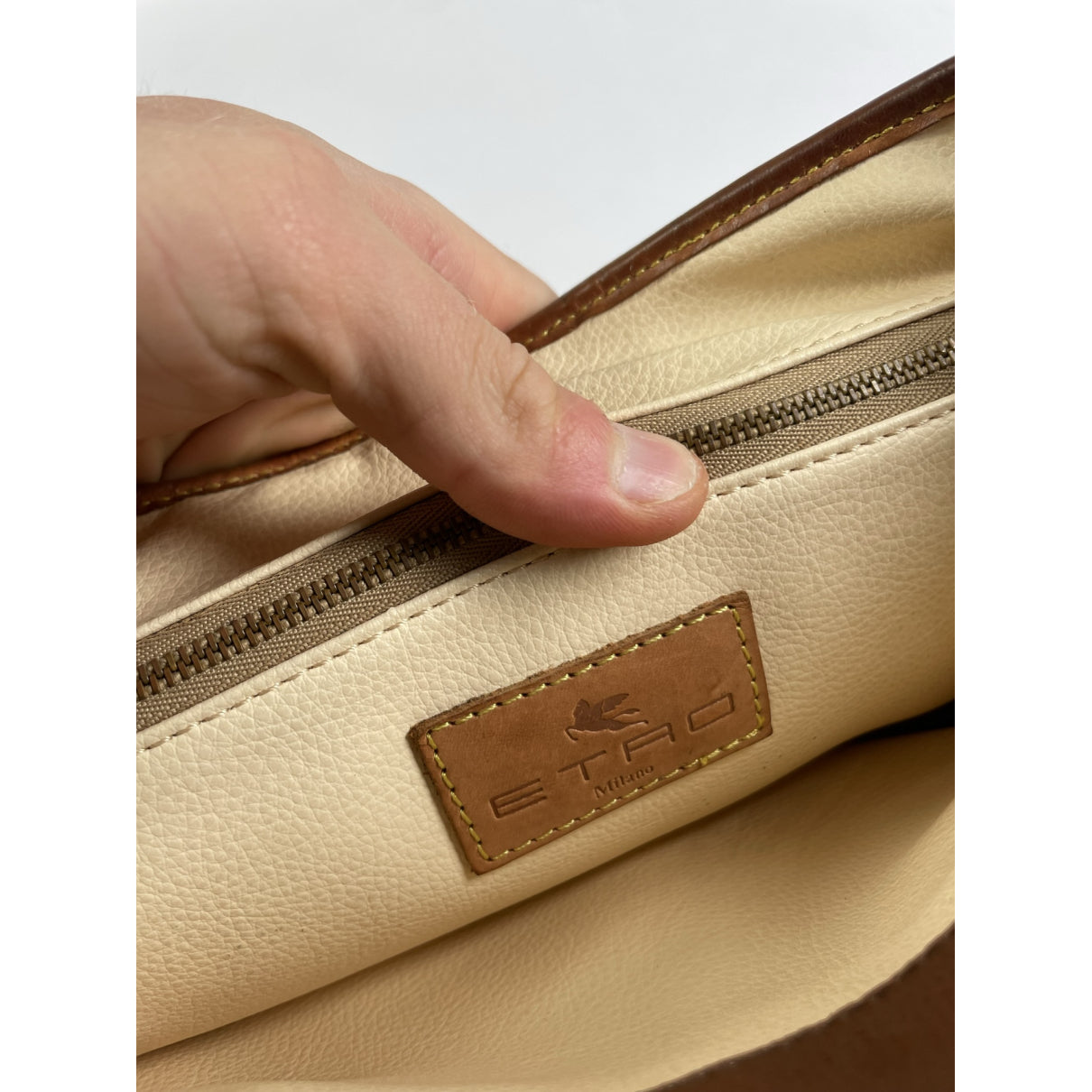 Etro Brown Leather Handbag image 3