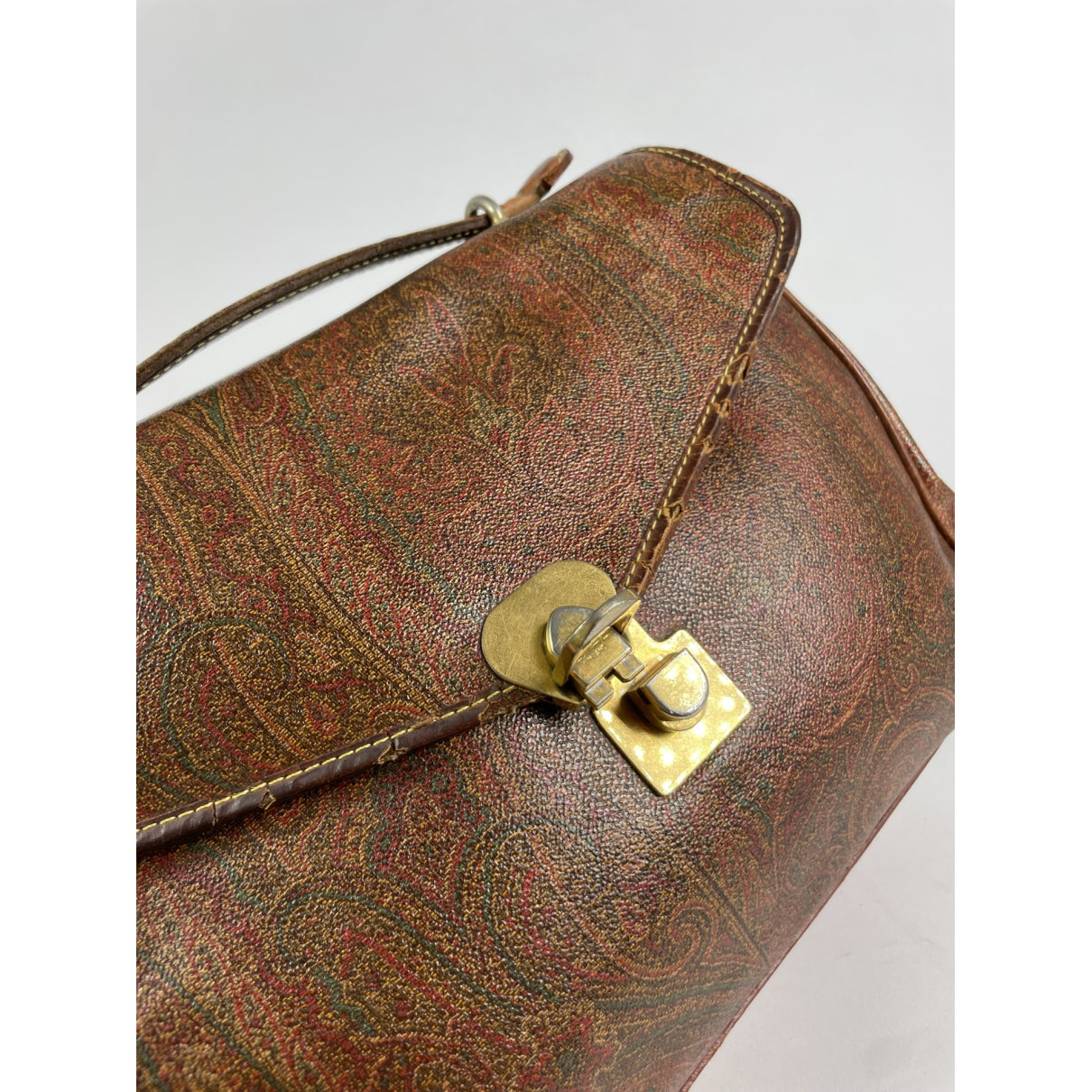 Etro Brown Leather Handbag image 4