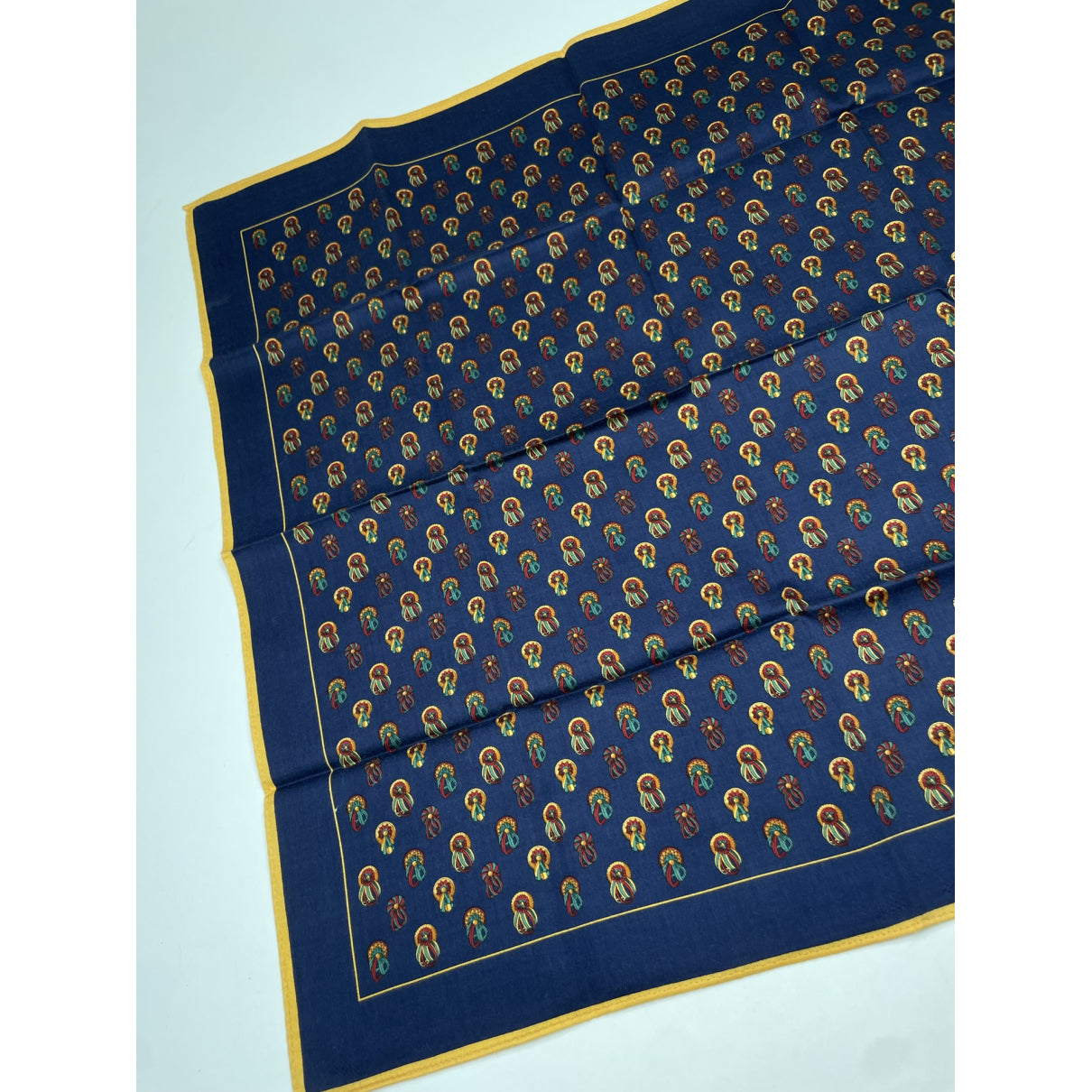 Celine Navy Silk Scarf image 3