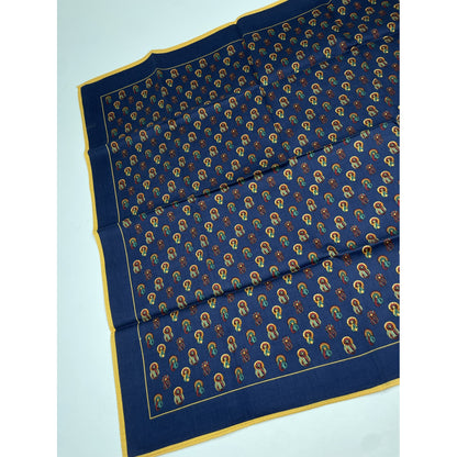 Celine Navy Silk Scarf image 3