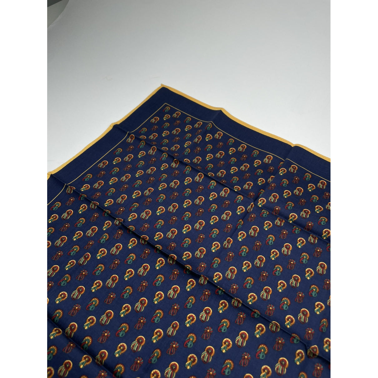 Celine Navy Silk Scarf image 4