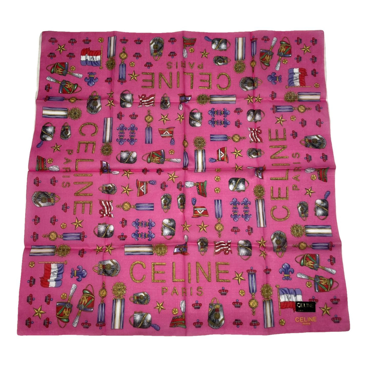 Celine Pink Silk Scarf image 1