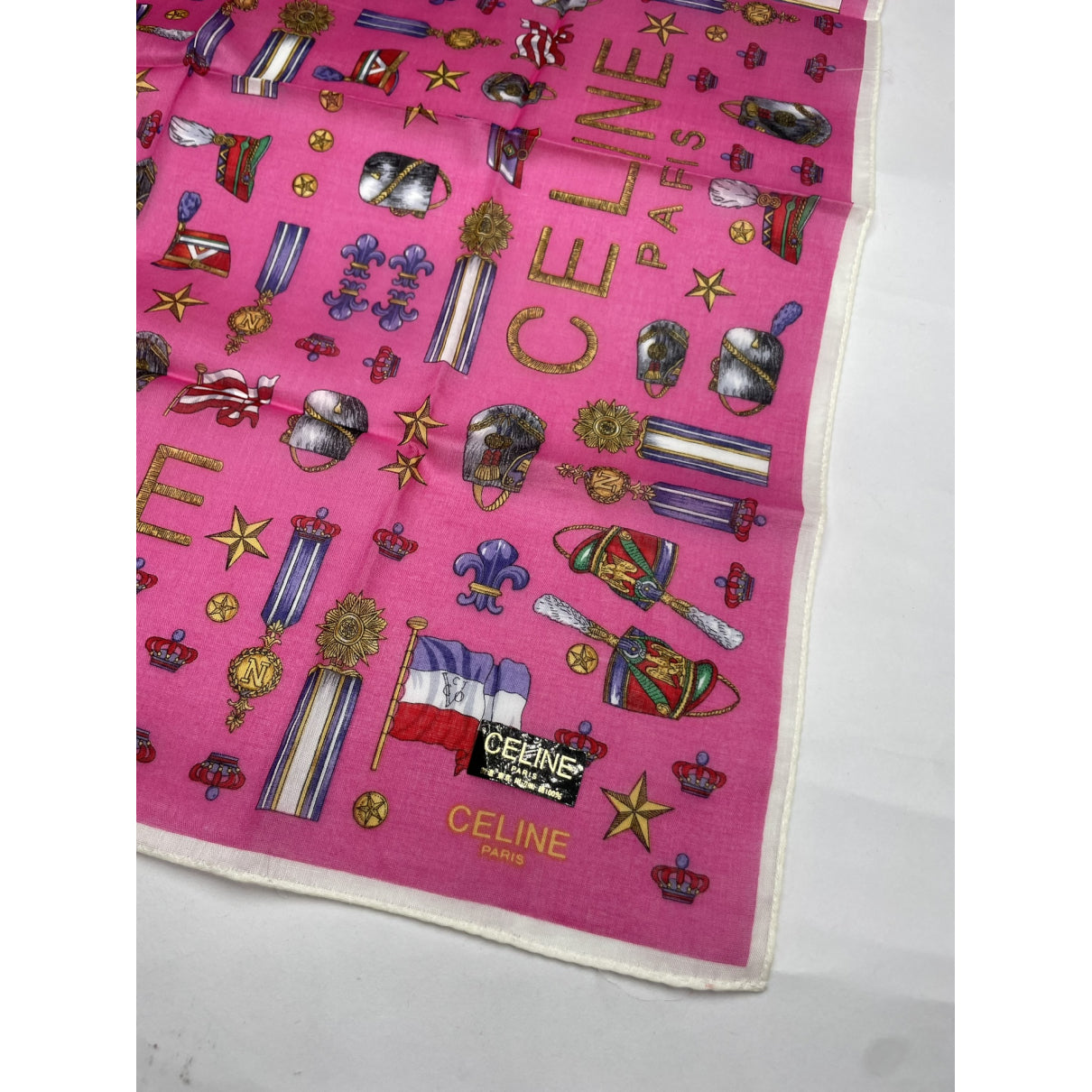 Celine Pink Silk Scarf image 2