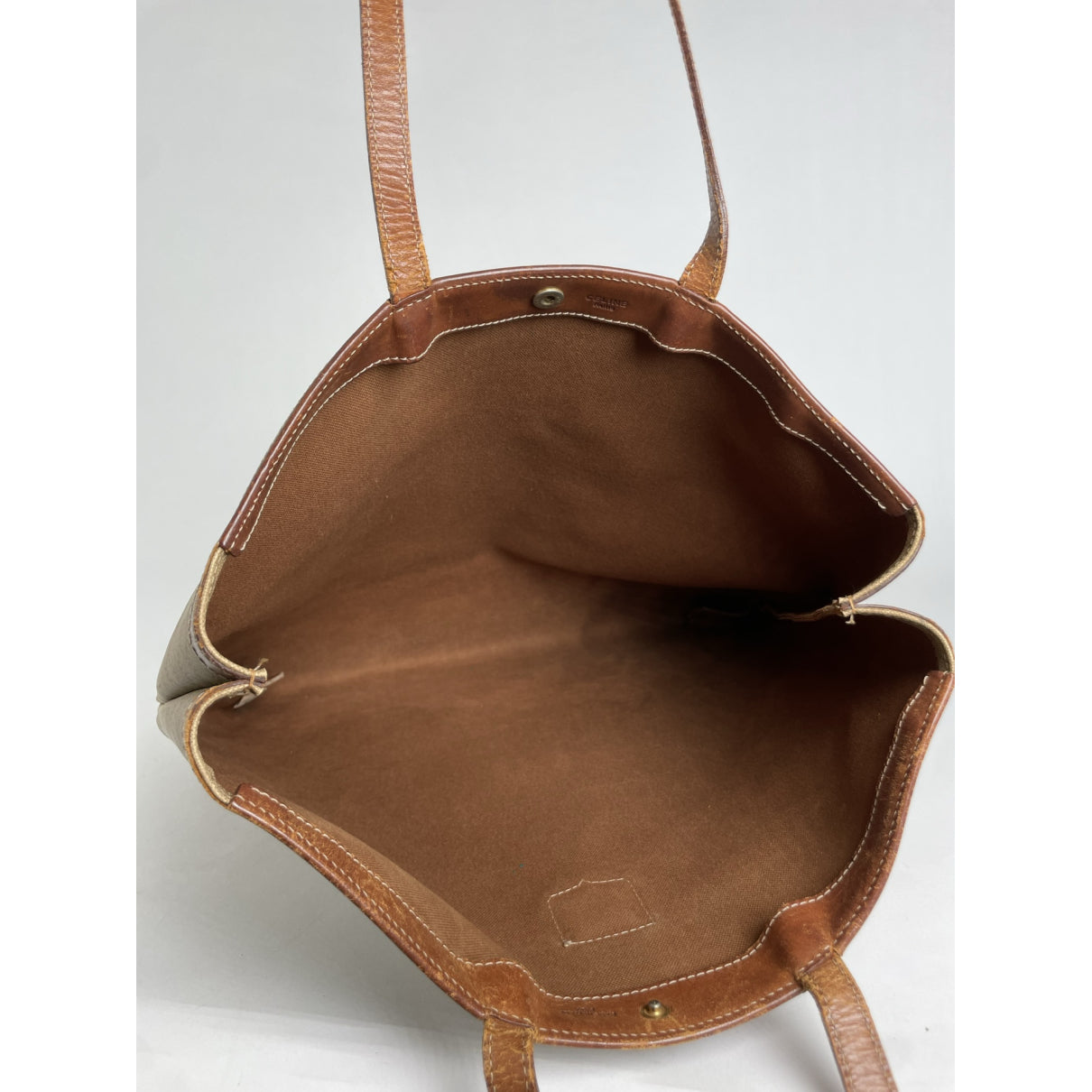 Celine SAC SEAU Beige Leather Handbag image 3