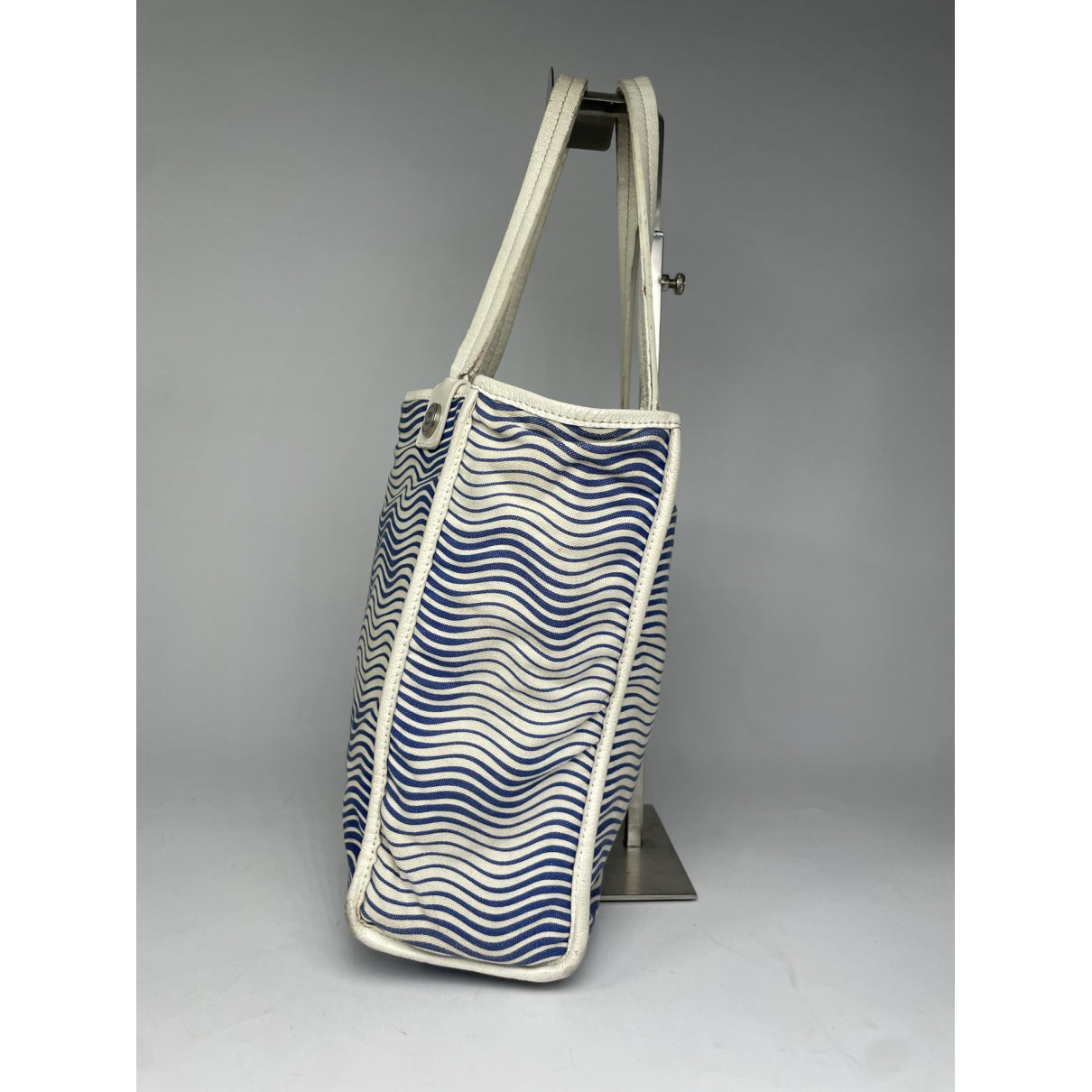 Chanel Deauville White Cotton Handbag image 5