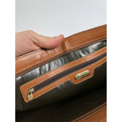 Fendi Baguette Brown Leather Clutch Bag image 3