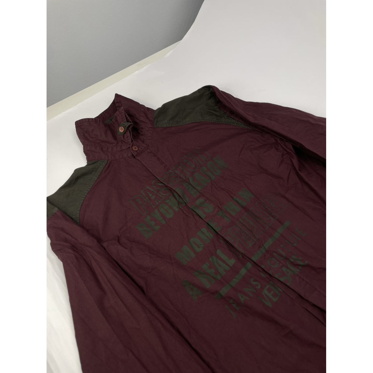 Versace Jeans Couture Burgundy Cotton Shirt image 2