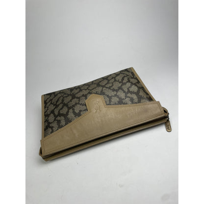 Yves Saint Laurent Brown Leather Clutch Bag image 5