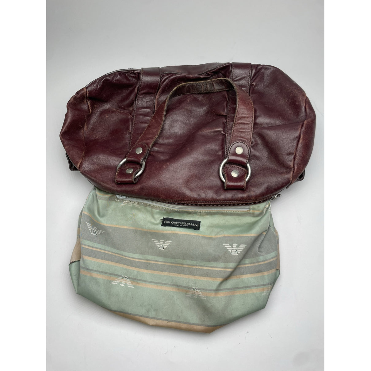 Emporio Armani Purple Leather Handbag image 2