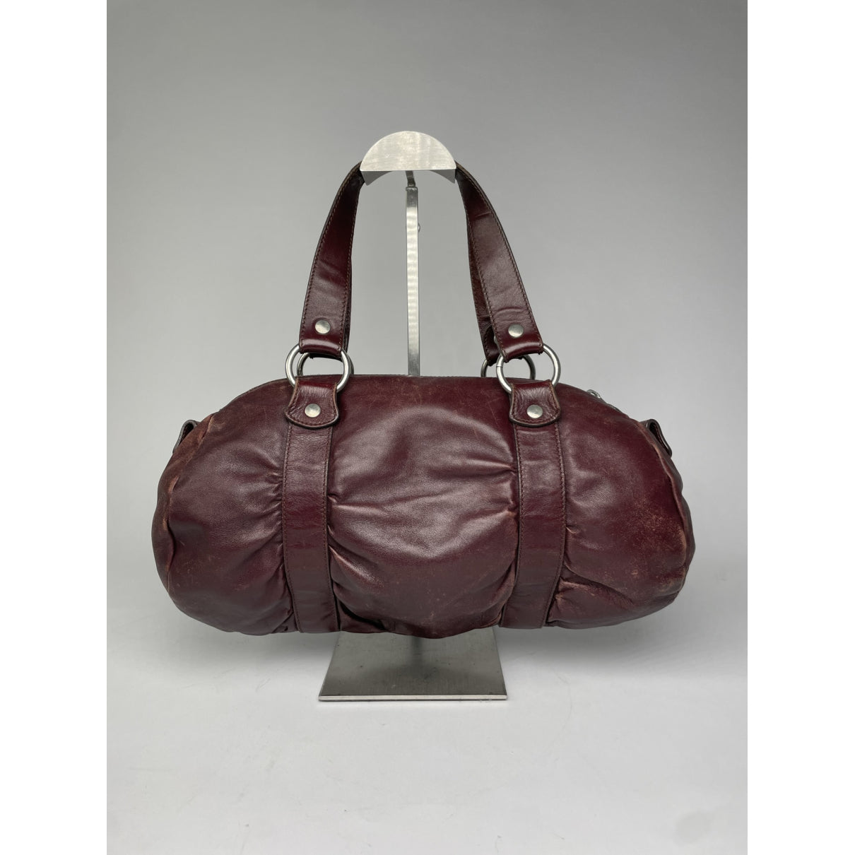 Emporio Armani Purple Leather Handbag image 4