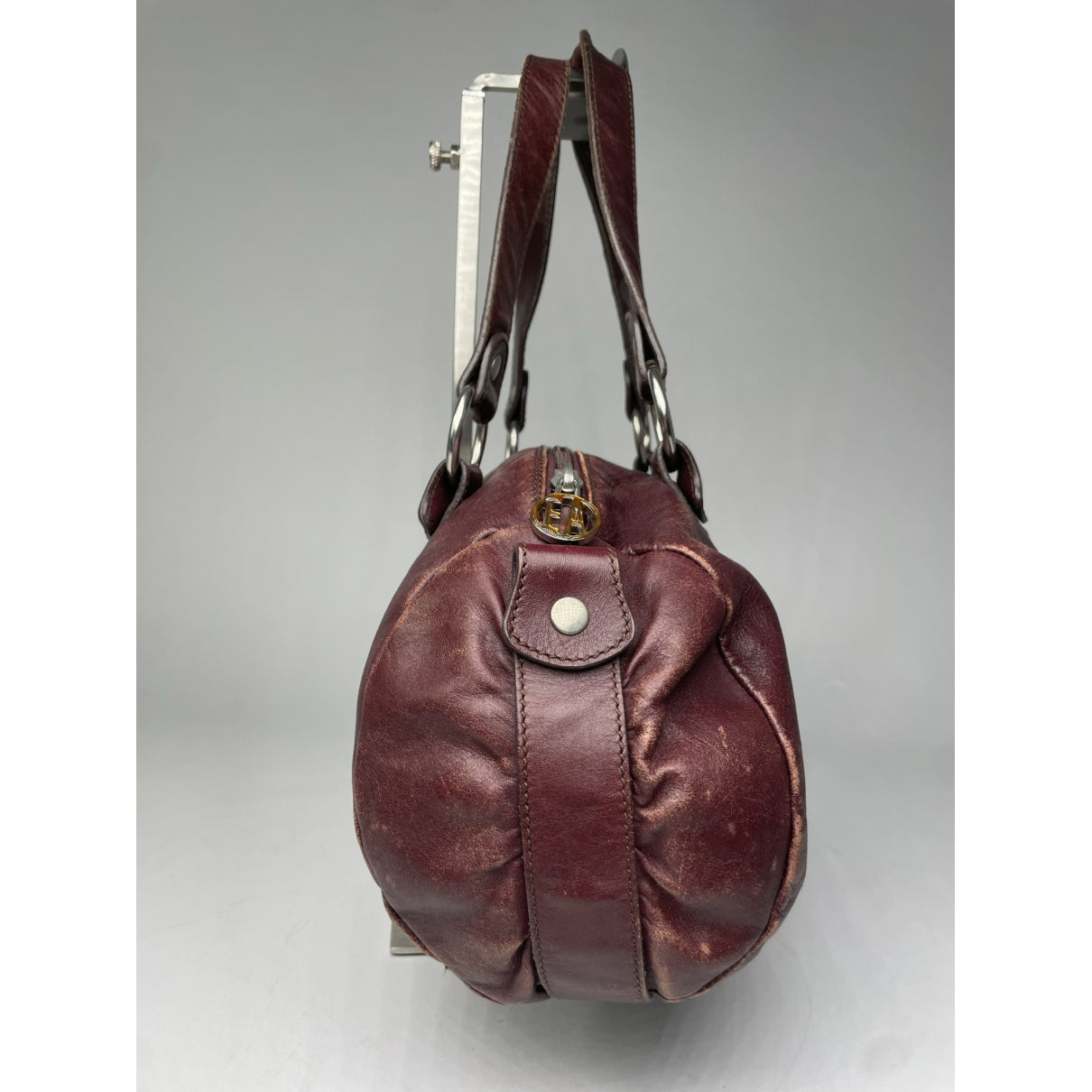 Emporio Armani Purple Leather Handbag image 5