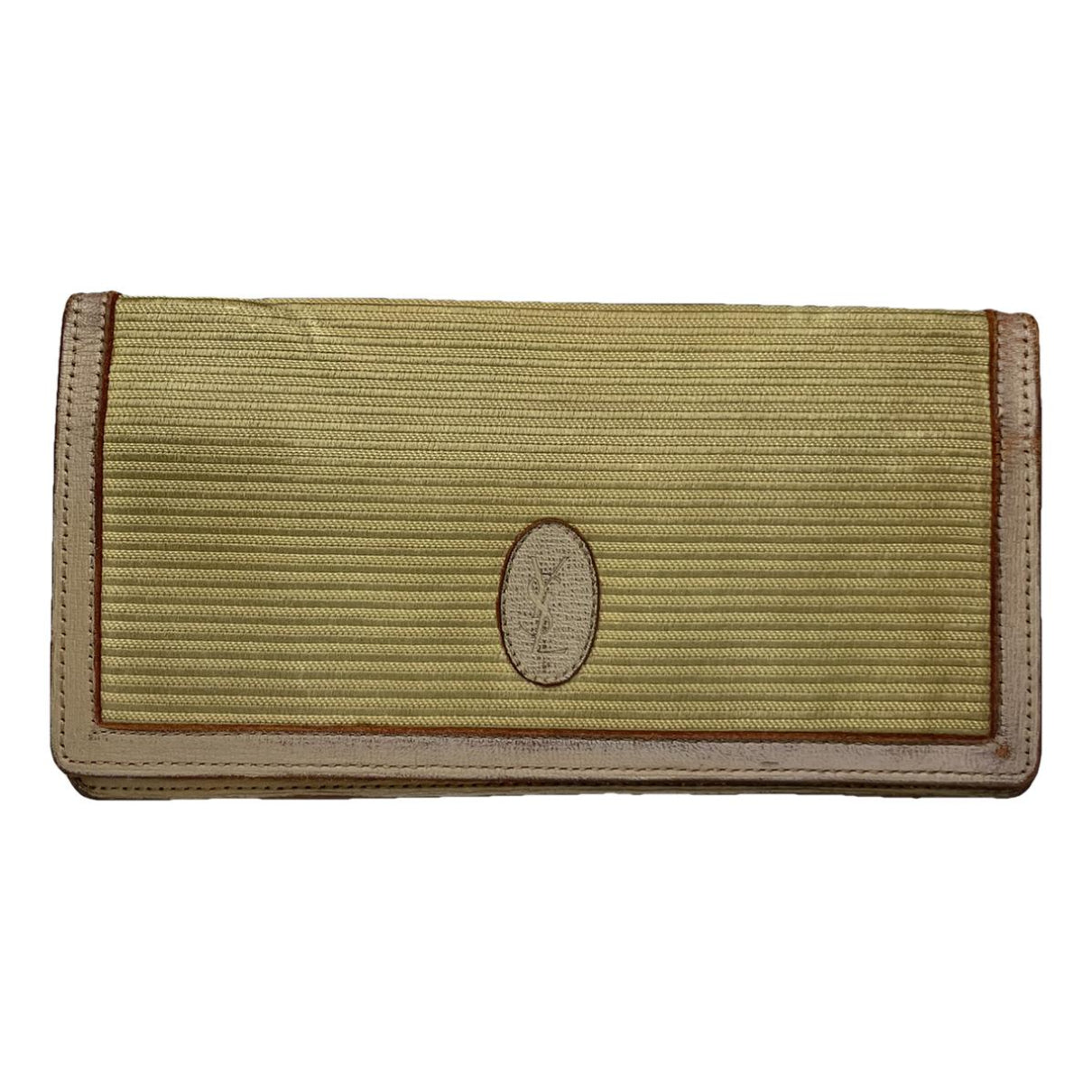 Yves Saint Laurent Beige Leather Wallet image 1