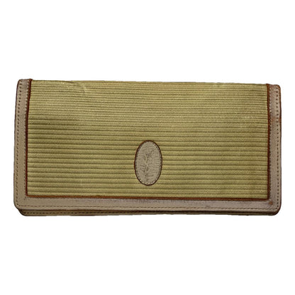 Yves Saint Laurent Beige Leather Wallet image 1