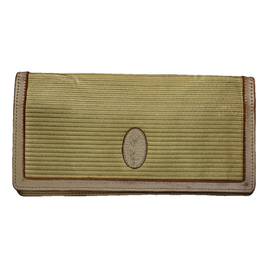Yves Saint Laurent Beige Leather Wallet image 1