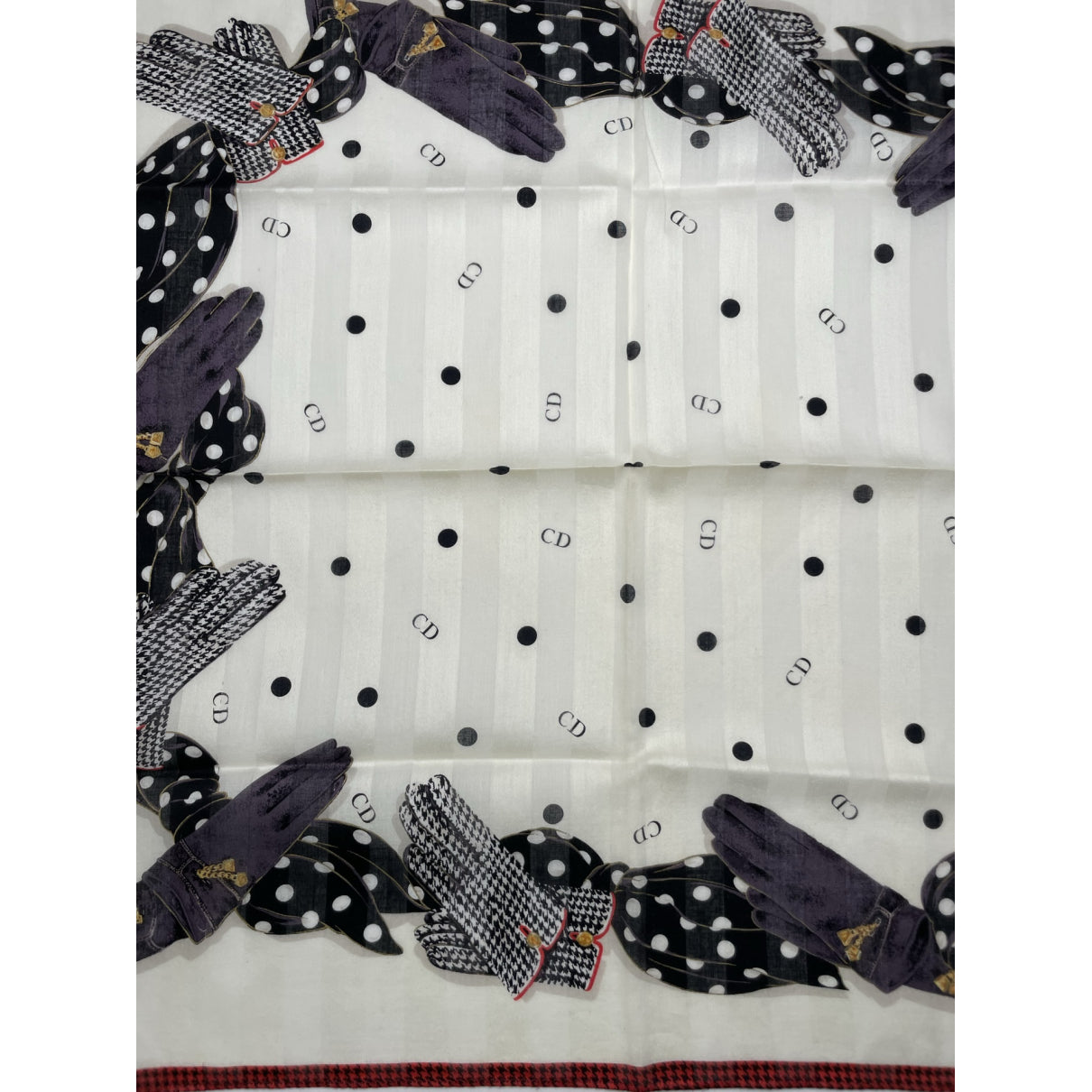 Dior White Silk Scarf image 4