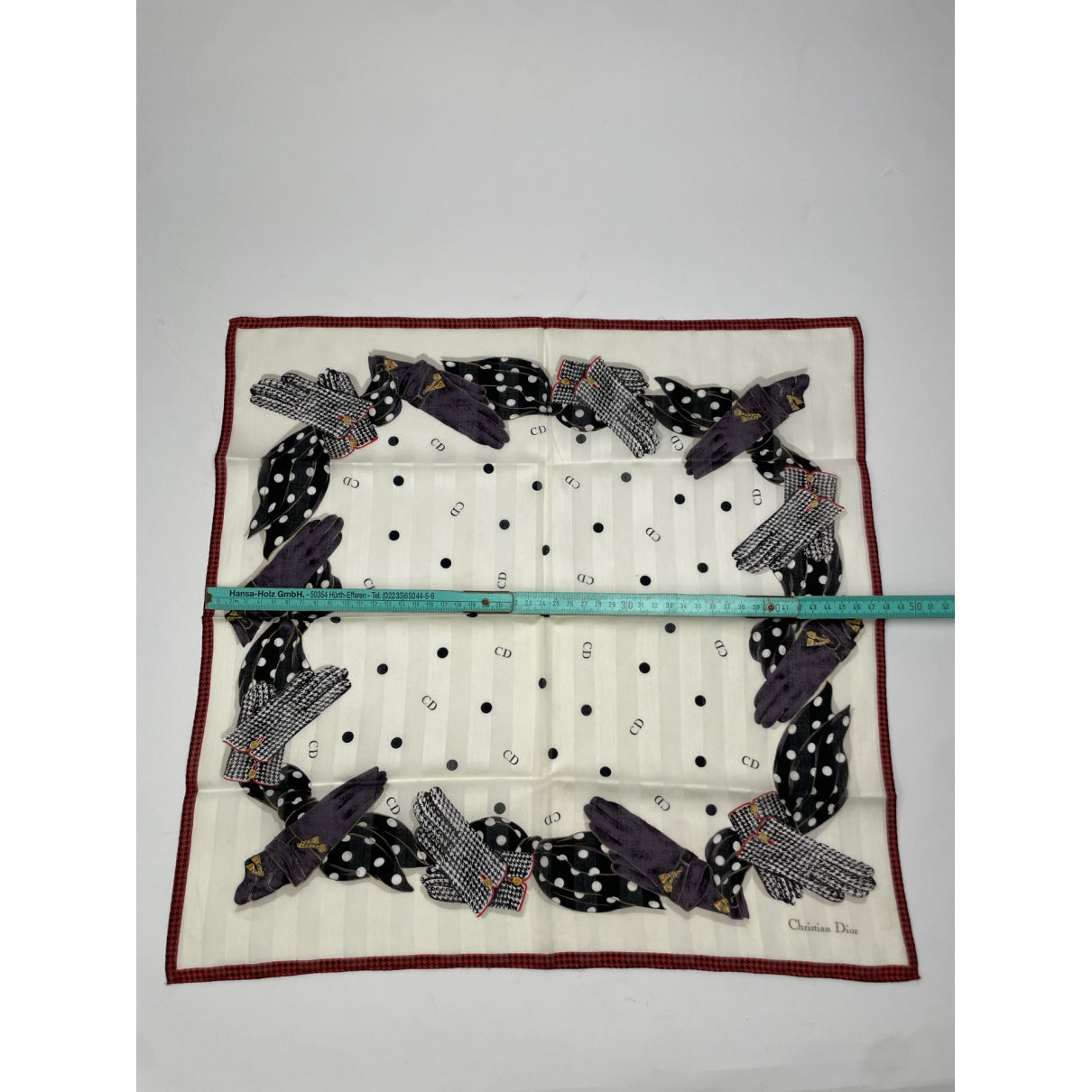 Dior White Silk Scarf image 5