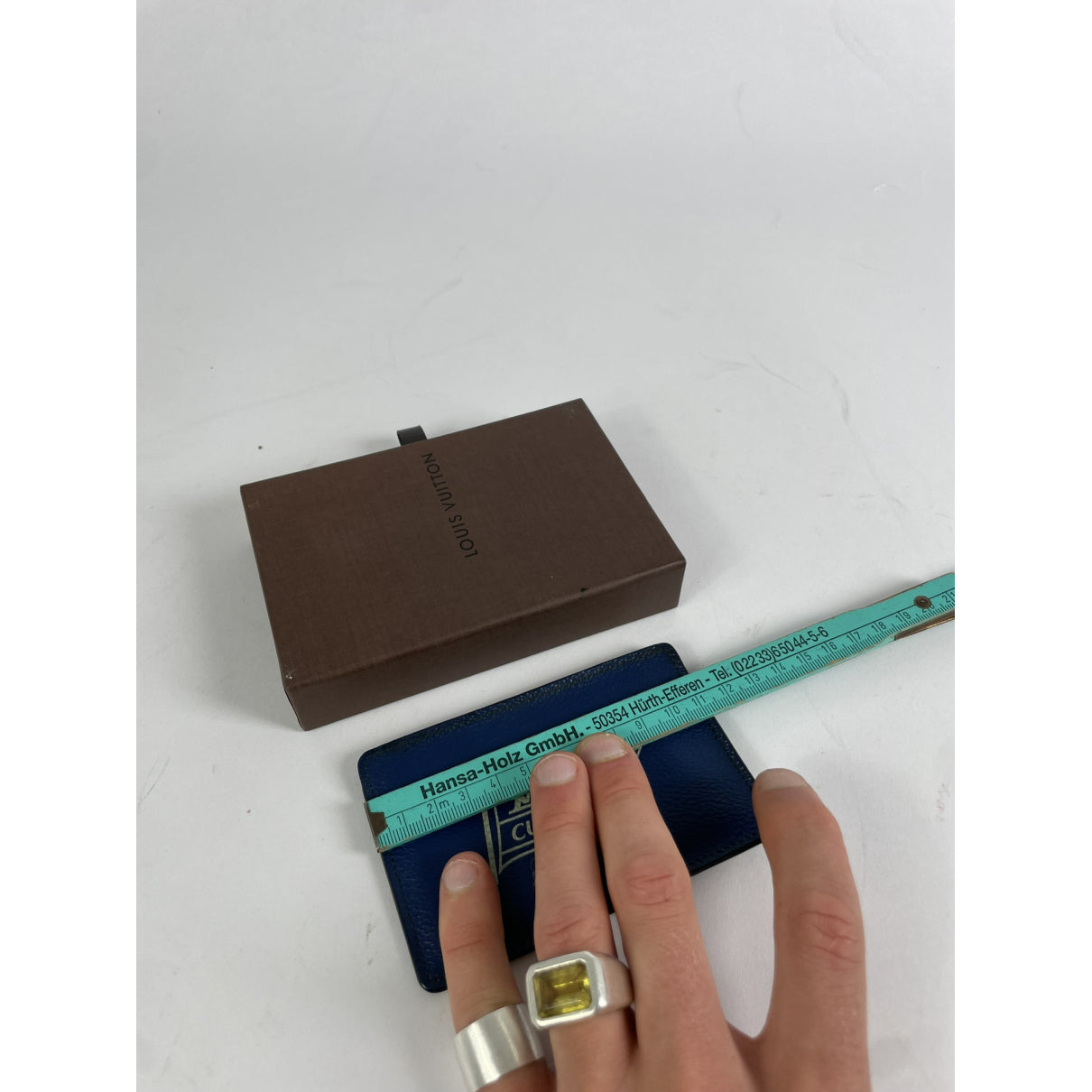 Louis Vuitton Blue Leather Purse image 5