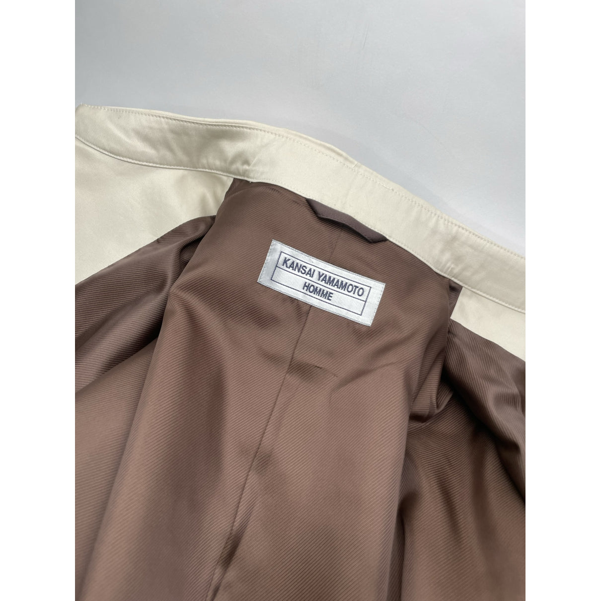 Kansai Yamamoto Beige Polyester Coat image 5