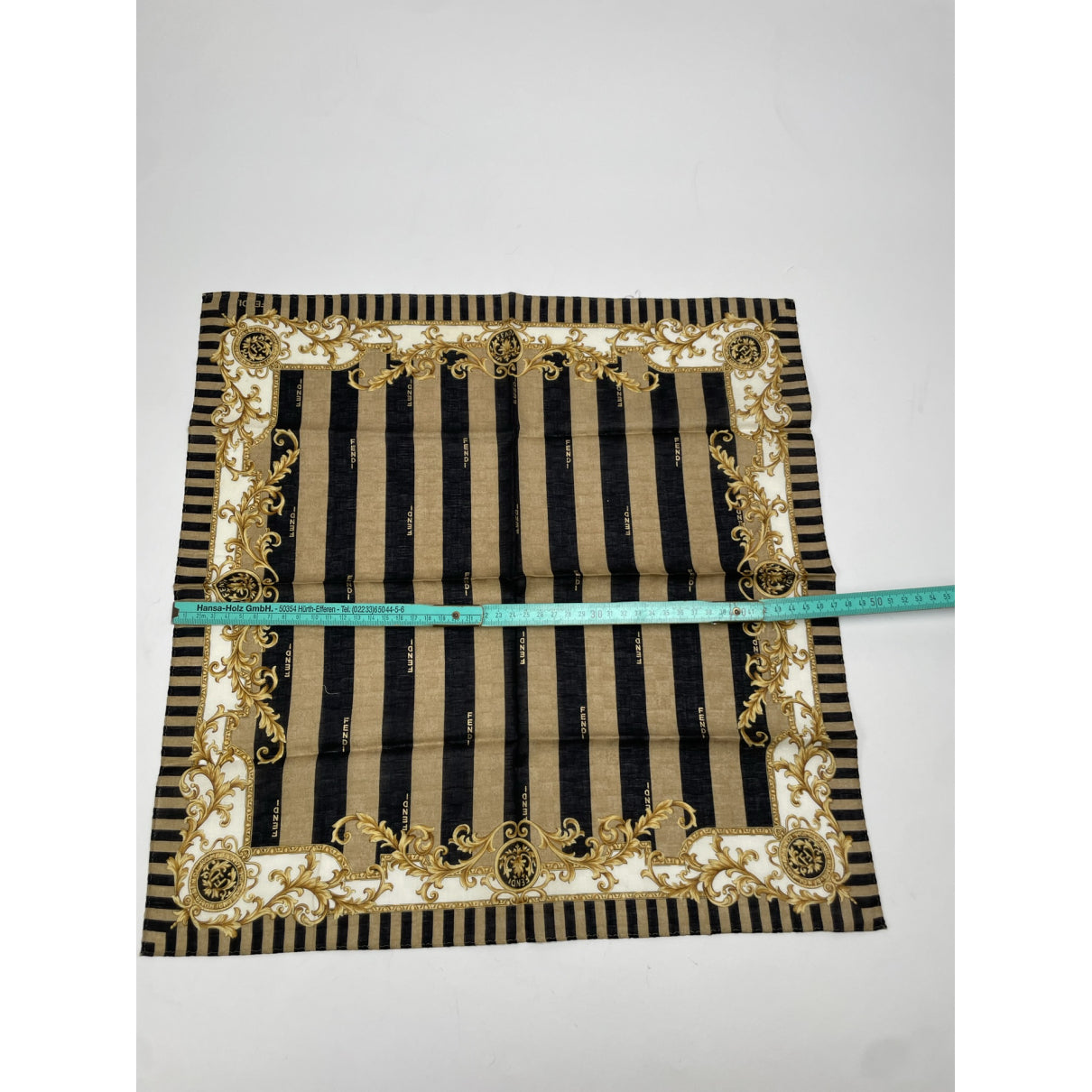 Fendi Brown Silk Scarf image 5