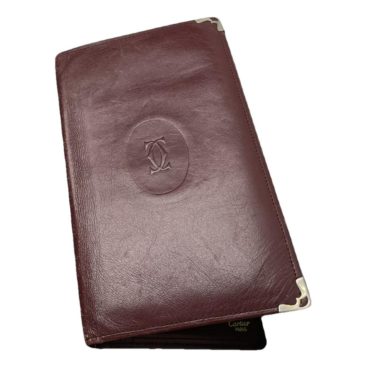 Cartier Burgundy Patent Leather Purse image 1