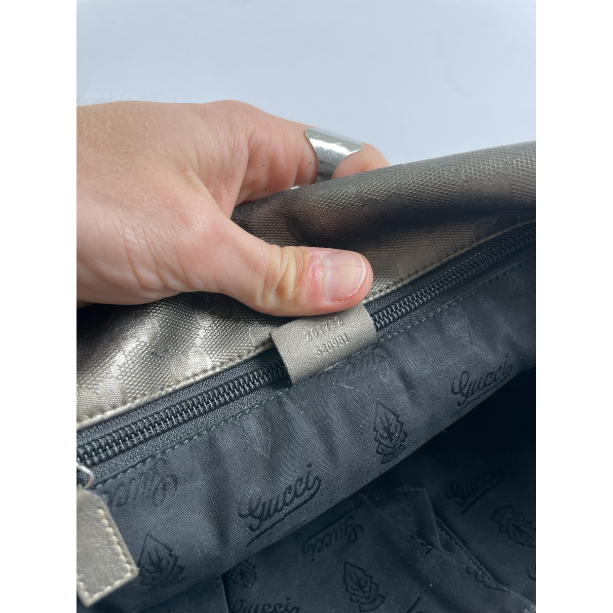 Gucci Jackie Vintage  Brown Polyester Handbag image 3