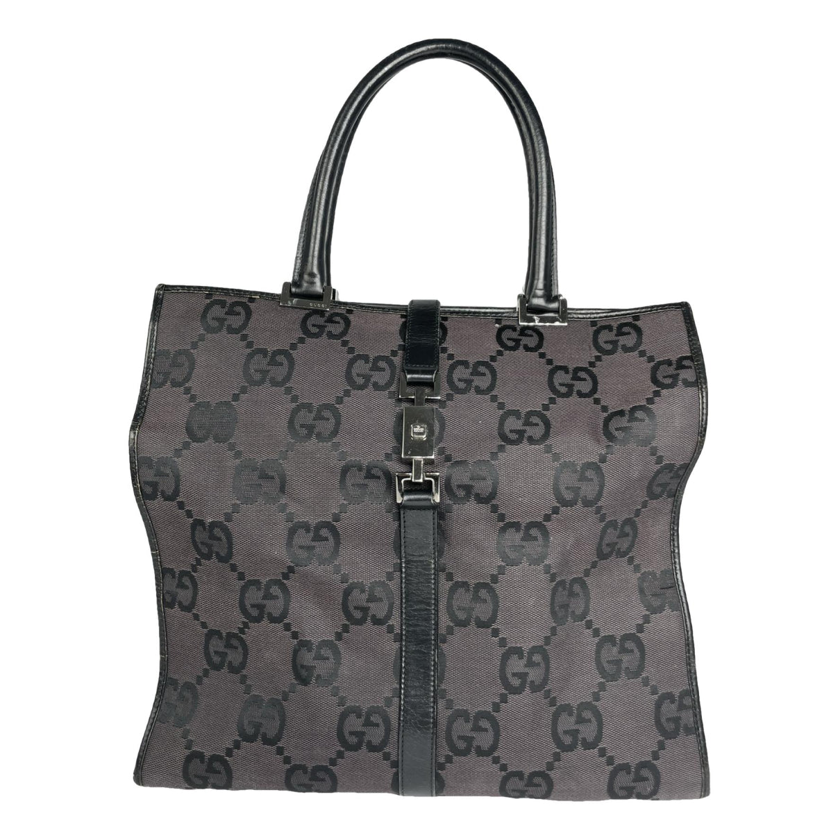 Gucci Jackie Vintage  Black Leather Handbag image 1