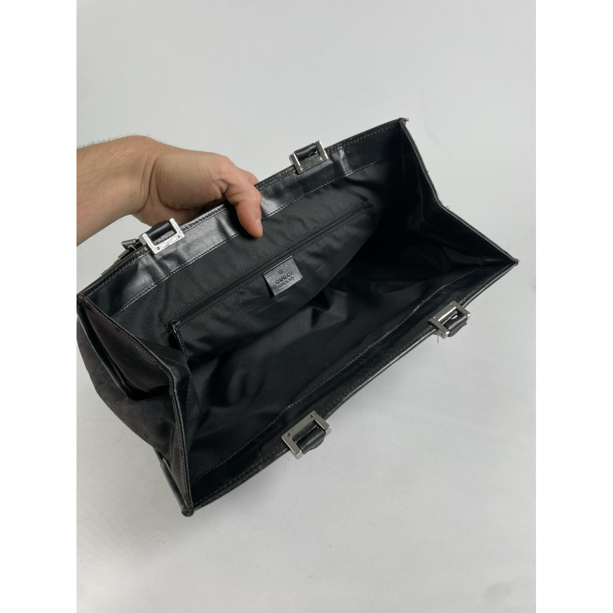 Gucci Jackie Vintage  Black Leather Handbag image 2