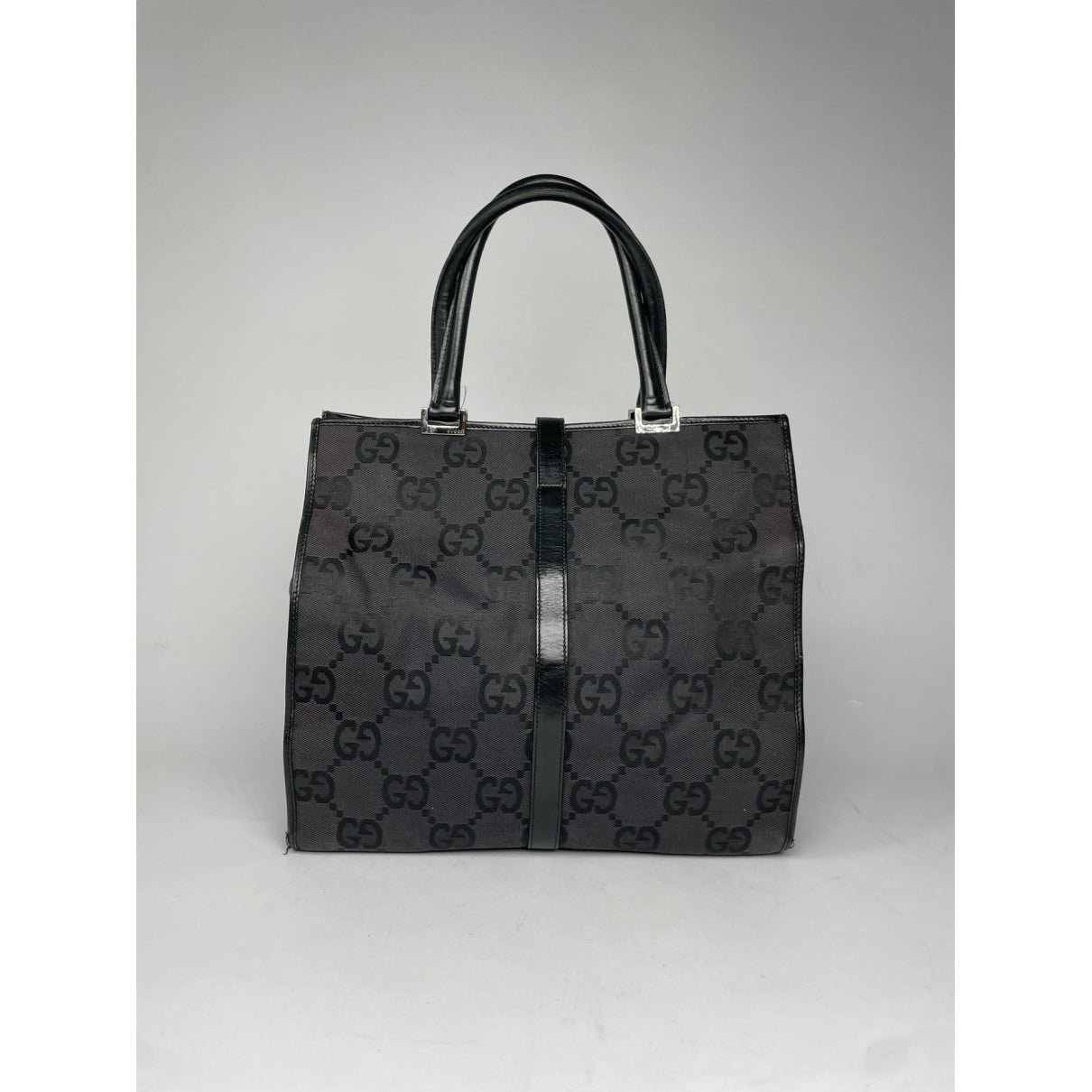 Gucci Jackie Vintage  Black Leather Handbag image 5