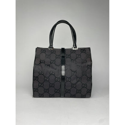 Gucci Jackie Vintage  Black Leather Handbag image 5