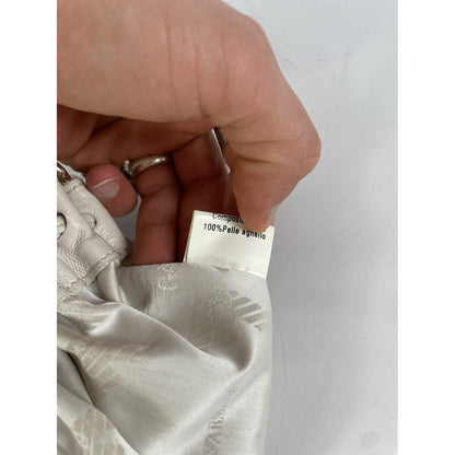 Emporio Armani White Leather Handbag image 2