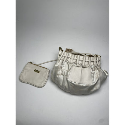 Emporio Armani White Leather Handbag image 4