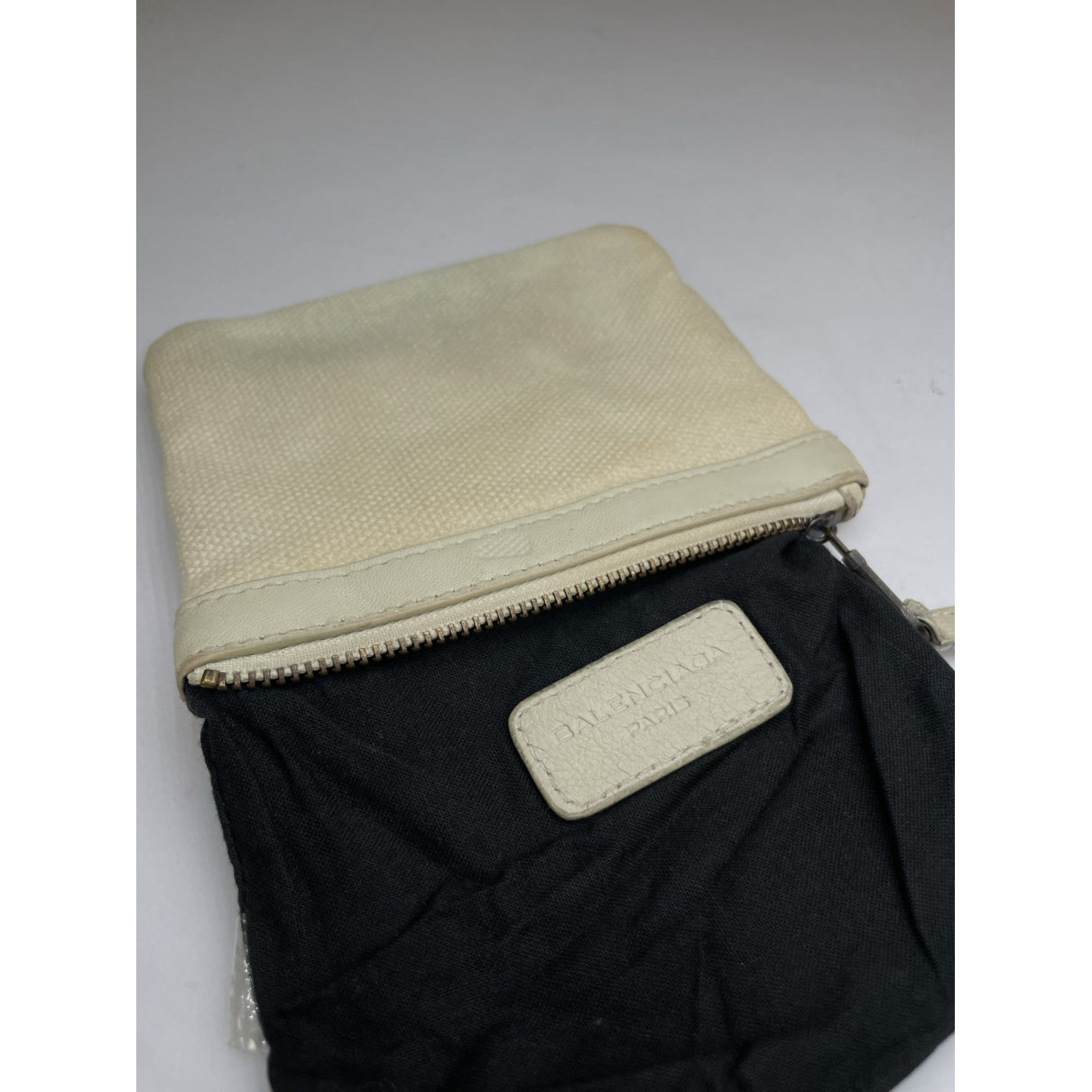 Balenciaga White Cotton Purse image 4