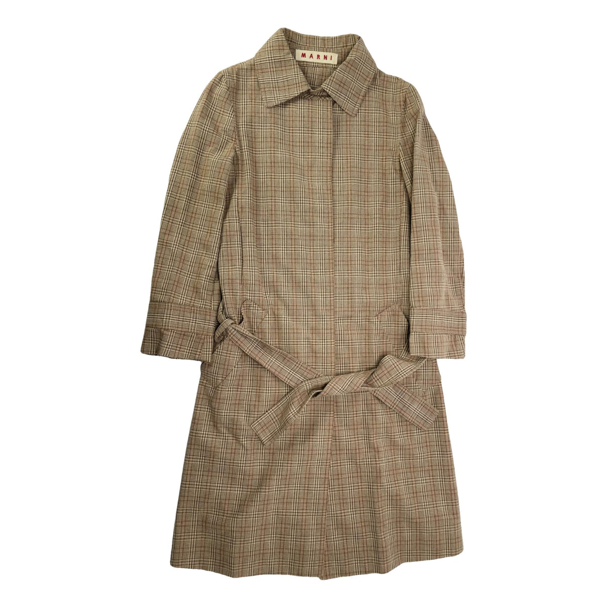 Marni Beige Cotton Trench Coat image 1