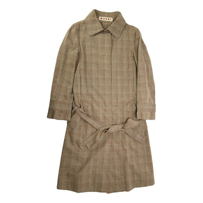 Marni Beige Cotton Trench Coat image 1