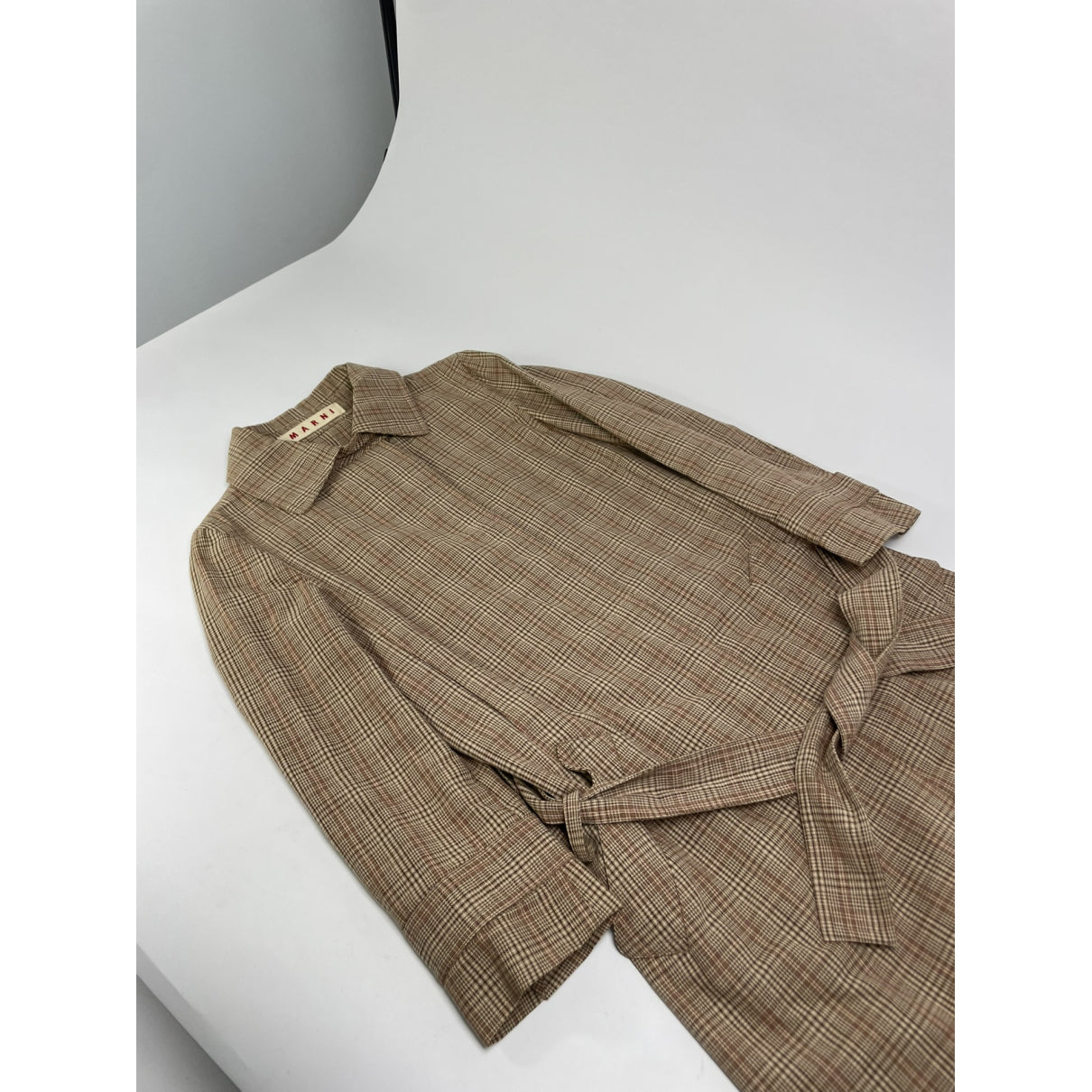 Marni Beige Cotton Trench Coat image 2