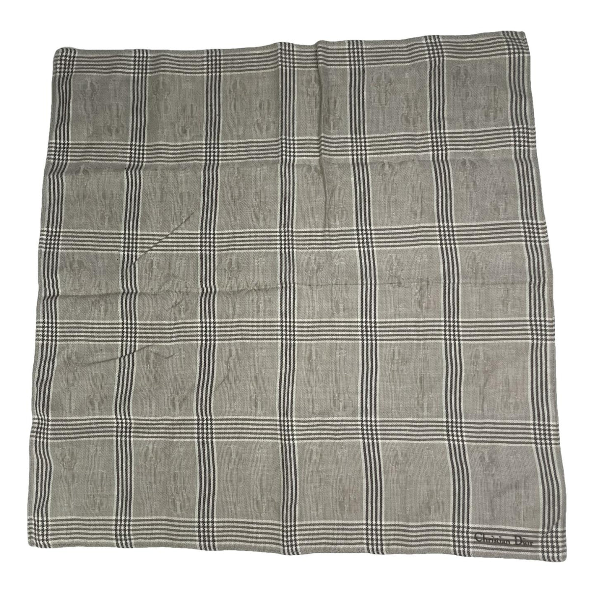 Dior Grey Silk Scarf image 1