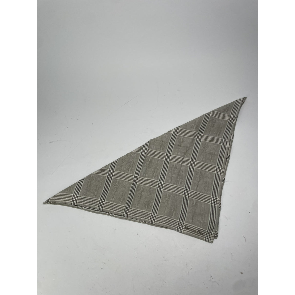 Dior Grey Silk Scarf image 5