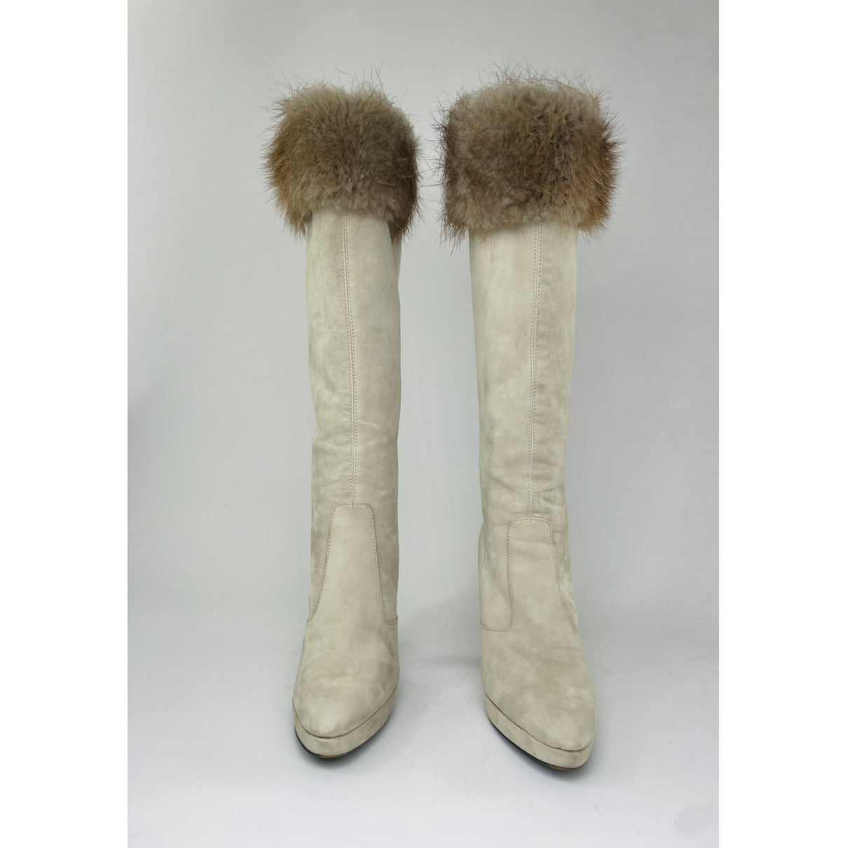 Gucci Silver Leather Boot image 4