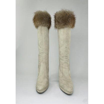 Gucci Silver Leather Boot image 4