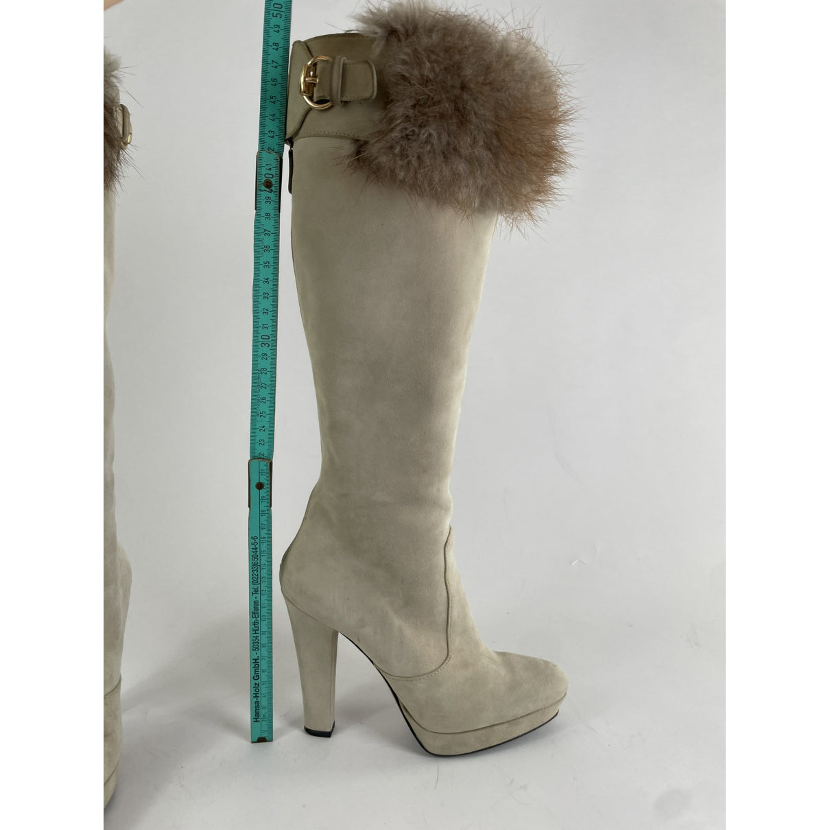 Gucci Silver Leather Boot image 5