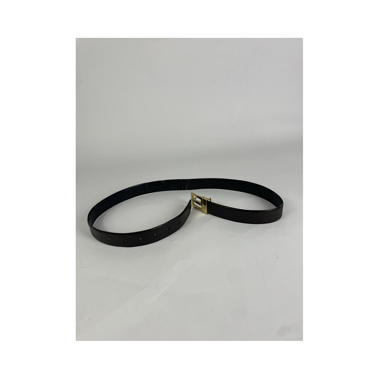Yves Saint Laurent Black Leather Belt image 3