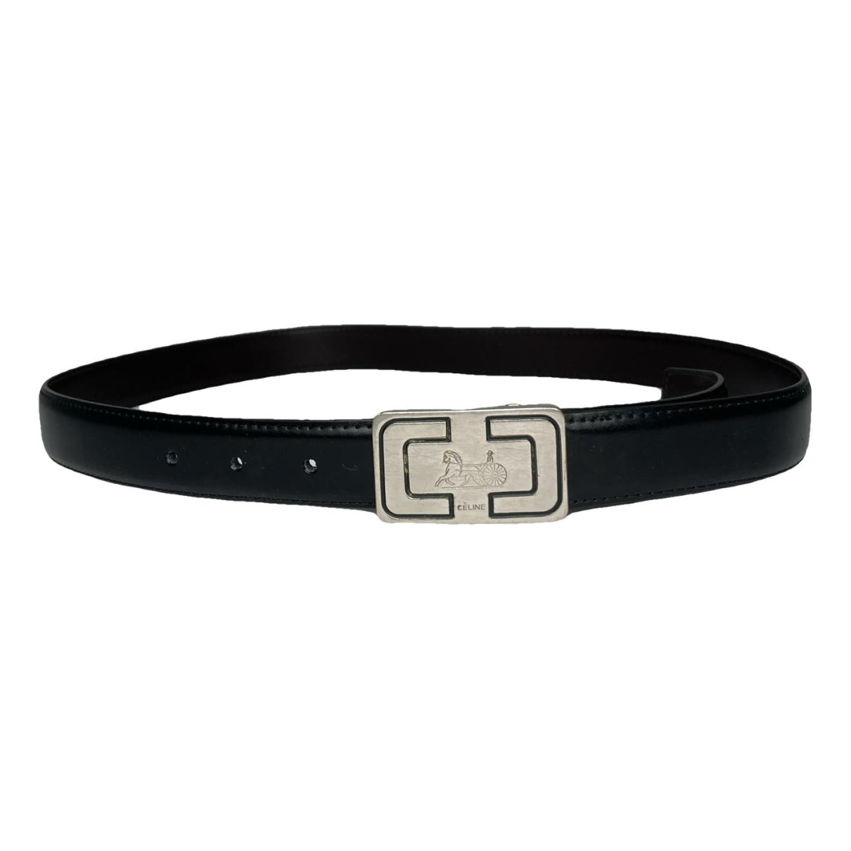 Celine Black Leather Belt image 1
