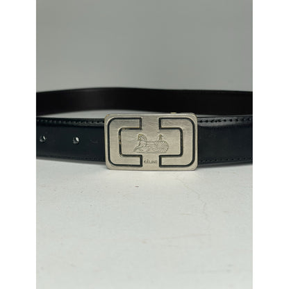Celine Black Leather Belt image 2