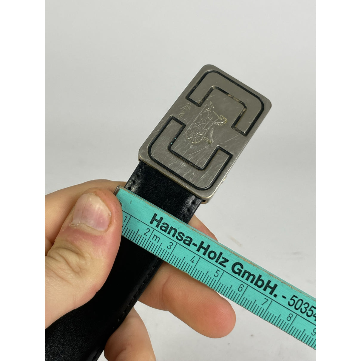 Celine Black Leather Belt image 4