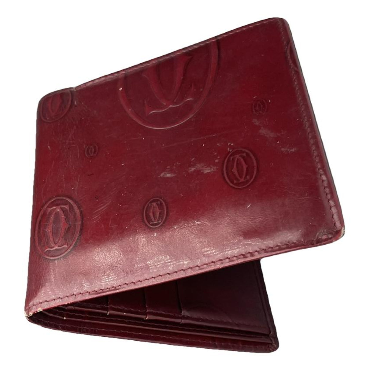 Cartier Burgundy Patent Leather Purse image 1