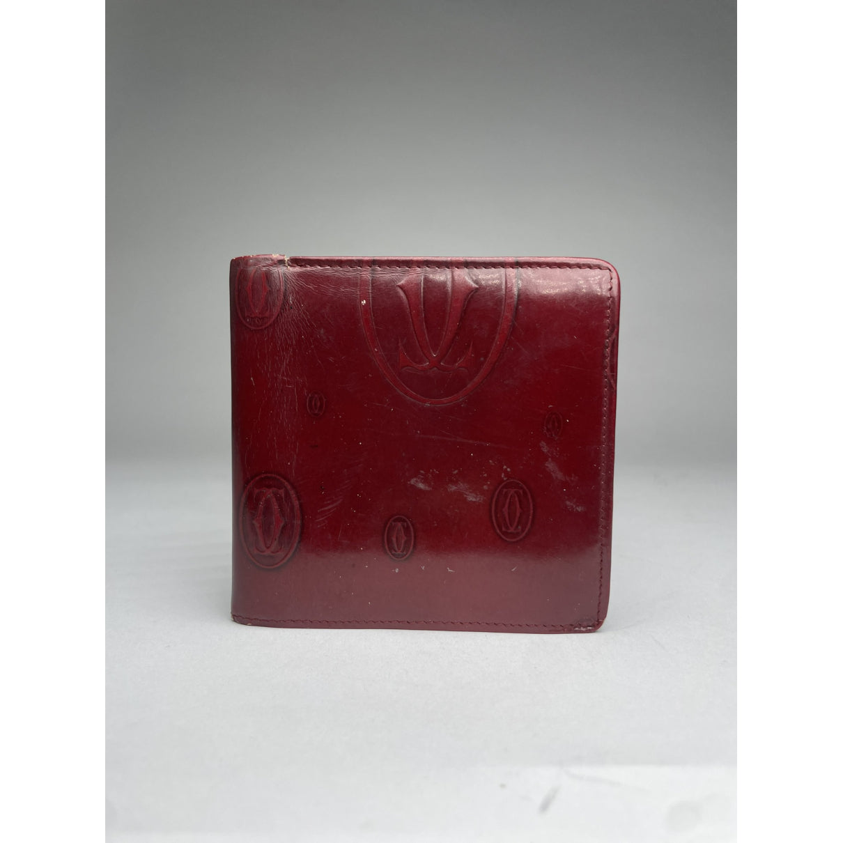Cartier Burgundy Patent Leather Purse image 2