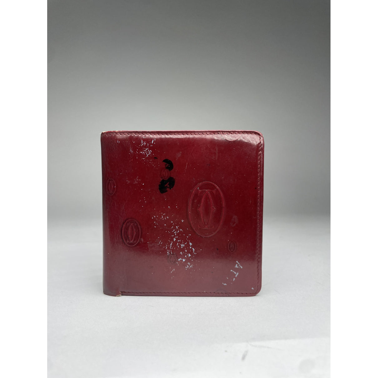 Cartier Burgundy Patent Leather Purse image 3