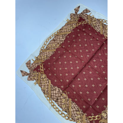 Fendi Red Silk Scarf image 4