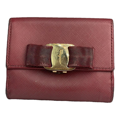 Salvatore Ferragamo Red Leather Purse image 1