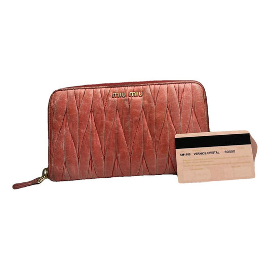 Miu Miu Red Leather Wallet image 1